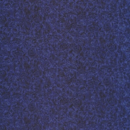 Tissu patchwork faux-uni focus bleu 42829