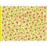 Tissu patchwork fleuris fond jaune - 15580