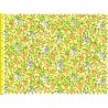Tissu patchwork fruits fond jaune vert - 15586