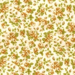 Tissu patchwork fleuris fond clair - 15590
