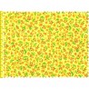 Tissu patchwork fleuris fond jaune - 15593