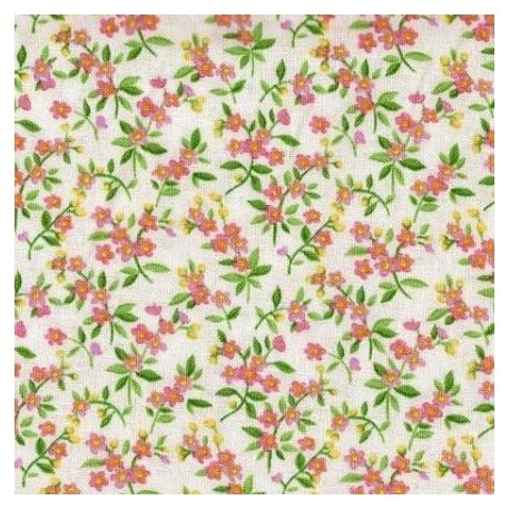 Tissu patchwork fleuris clair - 15609