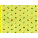 Tissu patchwork fruits fond vert - 15621