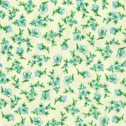 Tissu patchwork fleuris fond clair - 15624
