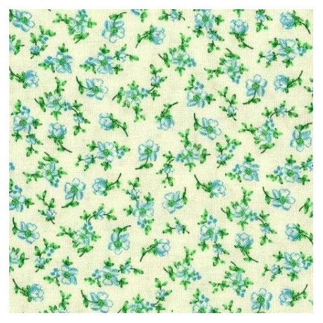 Tissu patchwork fleuris fond clair - 15624