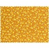 Tissu patchwork fleuris ocre jaune - 13672