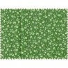 Tissu patchwork fleuris vert - 13673