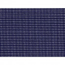 Tissu patchwork à carreaux blancs sur fond bleu marine - 13679