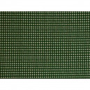 Tissu patchwork à carreaux blancs sur fond vert - 13681