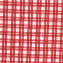 Tissu patchwork à carreaux rouge et blanc - 13696