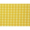 Tissu patchwork à carreaux jaune et blanc - 13698