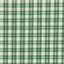 Tissu patchwork à carreaux vert et blanc - 13699