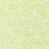 Tissu patchwork grands motifs  paisley blancs sur fond écru-1349