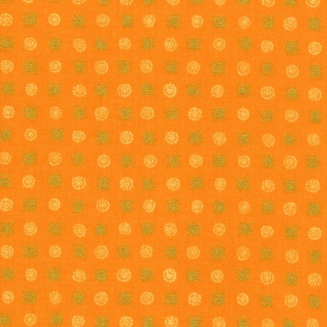 Asian Garden orange avec petits motifs