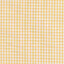 Tissu coton polyester à carreaux orange et blanc