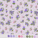 Tissu patchwork fleuris sur fond parme  - 18009