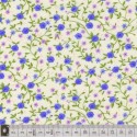 Tissu patchwork fleuris sur fond écru  - 18045
