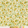 Tissu patchwork fleuris sur fond écru  - 18046