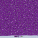 Tissu patchwork fleurs et volutes sur fond violet  - 18048