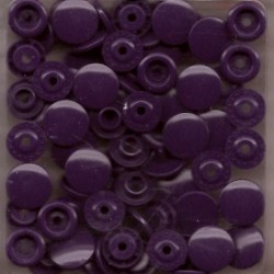 Pressions plastiques ronds 12.4mm pour pince KAM : violet