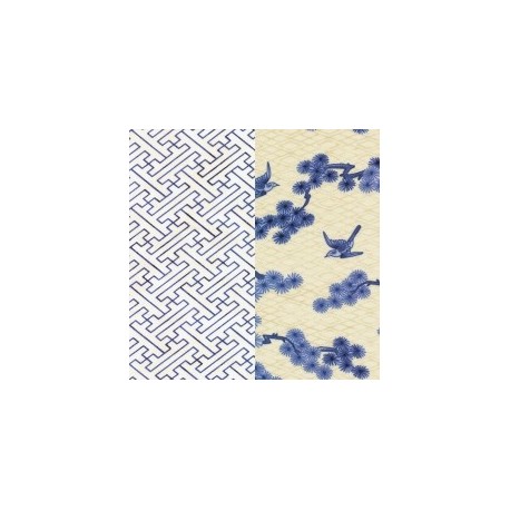 Porcelain Blue - Tissus patchwork